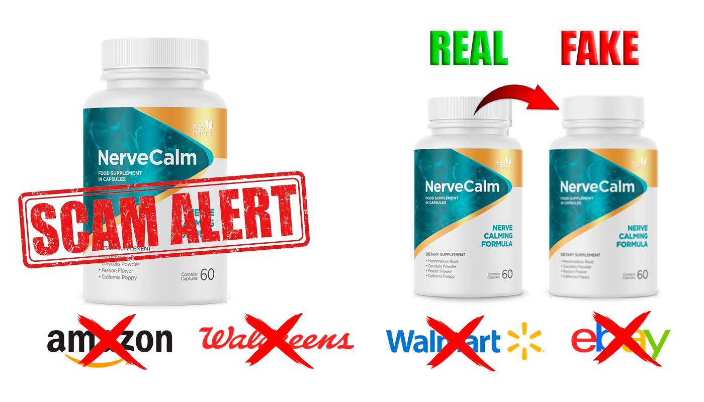 Real vs Fake NerveCalm Warning